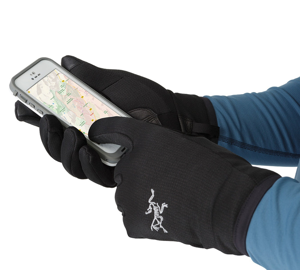 日本最大の Rivet-Glove-Black-Touch-Screen 小物